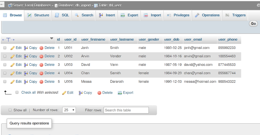 step 22: Generate SQL insert statement in excel worksheet to run in MySql