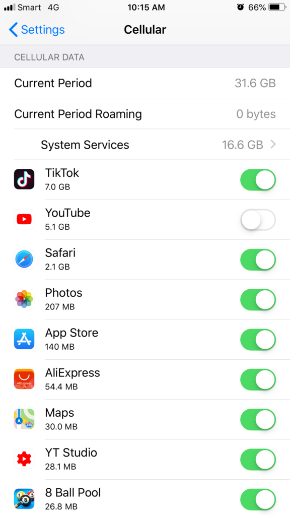Step 6: Fix iPhone apps cannot connect to internet on cellular data