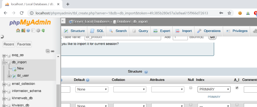 step 7: Generate SQL insert statement in excel worksheet to run in MySql