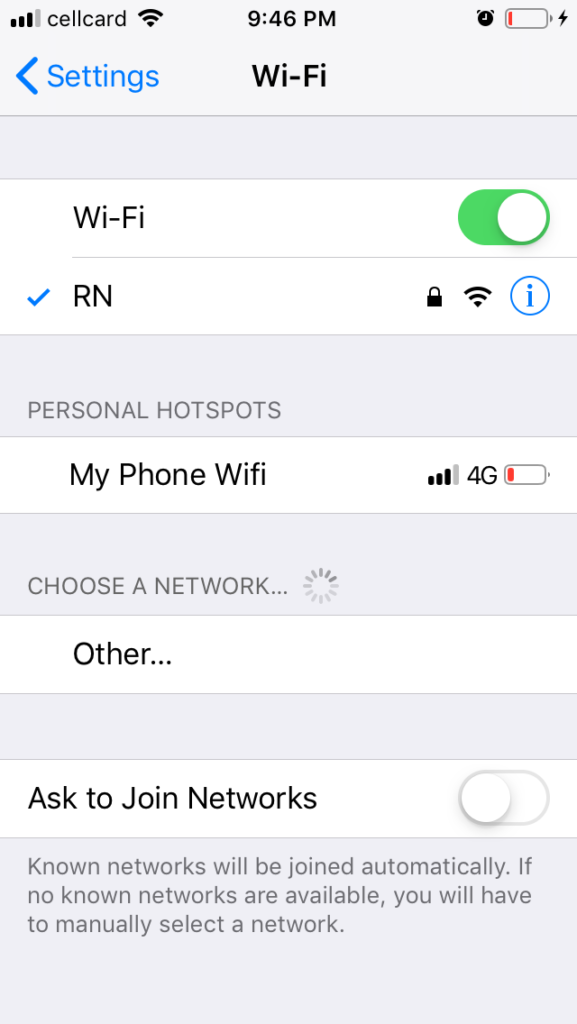 step 7: How to connect to your another iPhone's Instant Hotspot without password