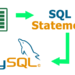 Generate SQL insert statement in excel worksheet to run in MySql